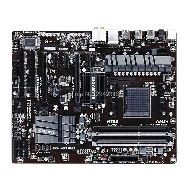 Материнская плата для Gigabyte 100% оригинальная настольная материнская DDR3 разъем AM3