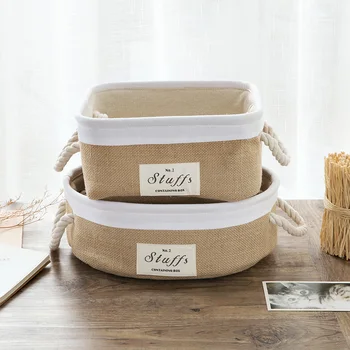 

Fabric Storage Baskets With Handle Clothes Organizer Landry Basket