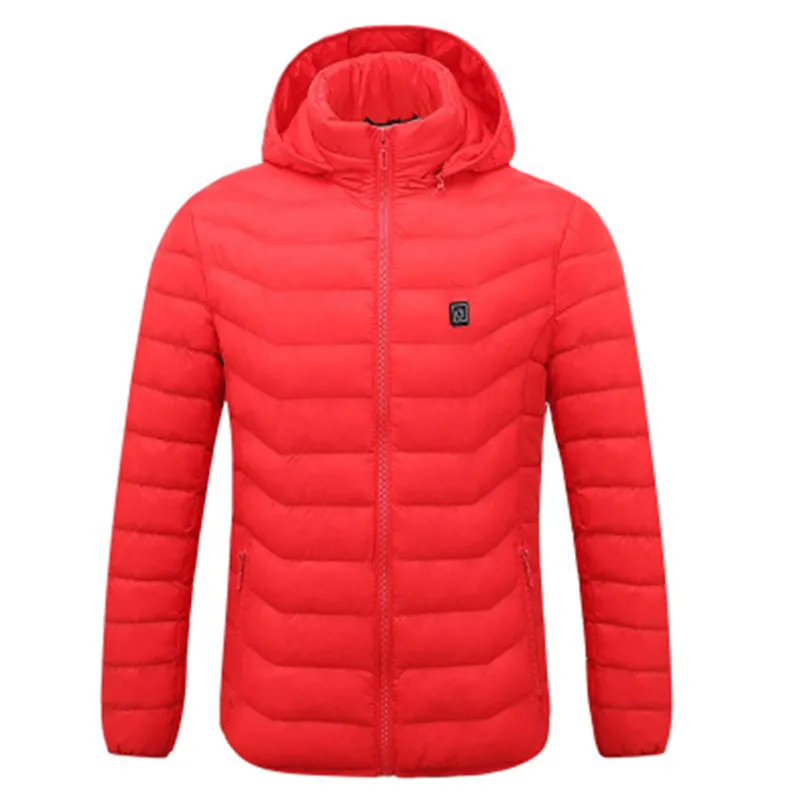 

Mens Winter Heated USB Hooded Work Jacket Coats Adjustable Temperature Control Safety Clothing Afety Protective Clothing