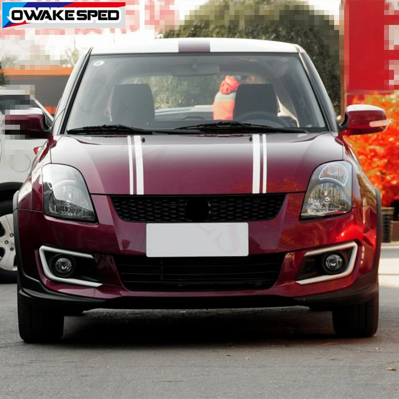 Car Sticker Edition Style Bonnet Stripes Hood Decal Engine Cover Stickers for Suzuki Swift 2005-2016 Auto Body Accessories (1)