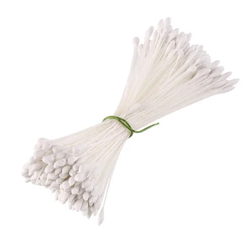 CCINEE белый цвет цветок тычинки розы 1 мм/3 мм/5 мм для украшения торта/ремесла/нейлон цветок DIY подарок аксессуары - Цвет: 3mm matte 144PCS