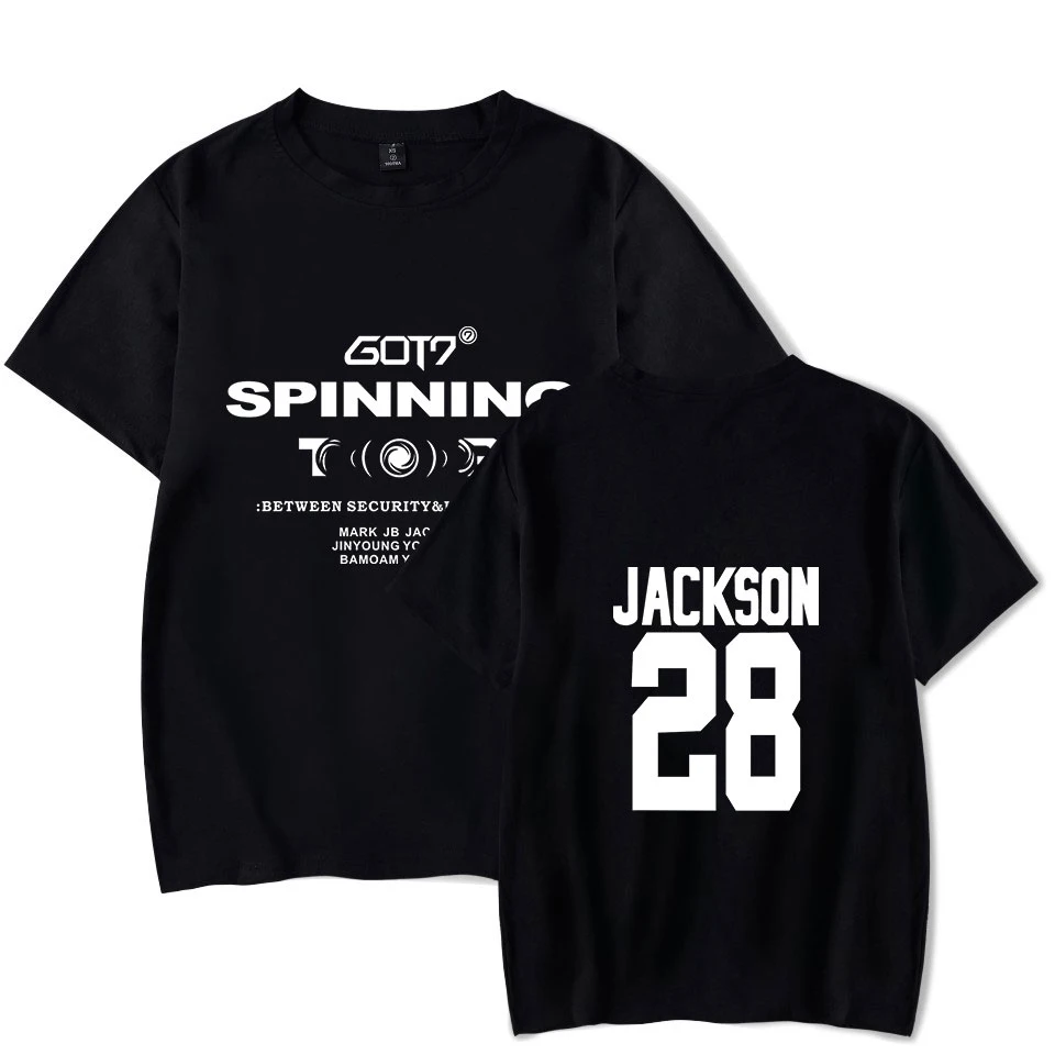 

2019 GOT7 SPINNING TOP:BETWEEN SECURITY & INSECURITY T-shirt Women/Men Clothes Hot Sale Tops Short Sleeve T Shirts Plus Size