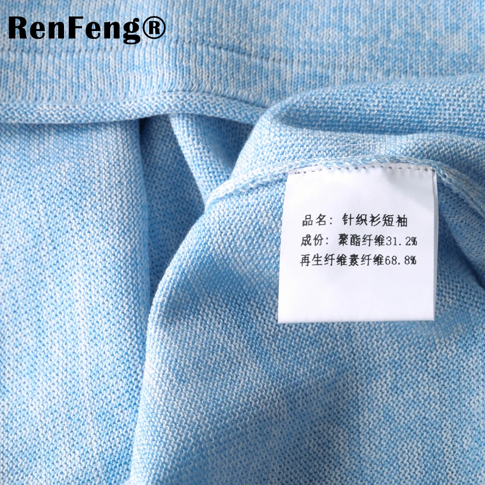 Pack of 2 Autumn Streetwear T-shirts 2018 Mens Sweater Men V-neck T Shirt Slim Fit Pullover Sueter Hombre Knitwear Pull Gray Blue (10)
