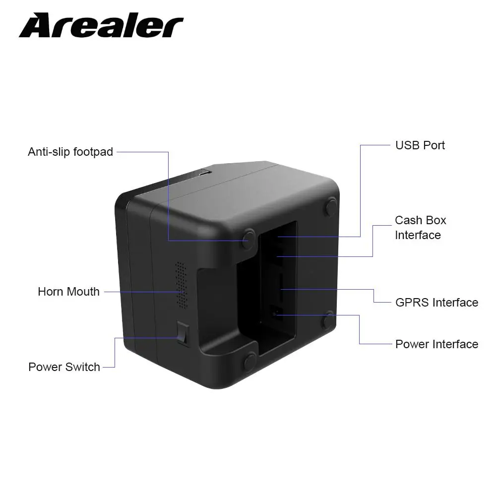 Arealer USB принтер высокого качества термопринтер чековый принтер билетов 58 мм ЕС США Великобритания штекер