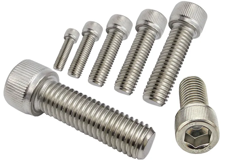 50pcs Metric Thread M4* 8mm Stainless Steel Hex Socket Bolt Screwsin Nuts from Home Improvement