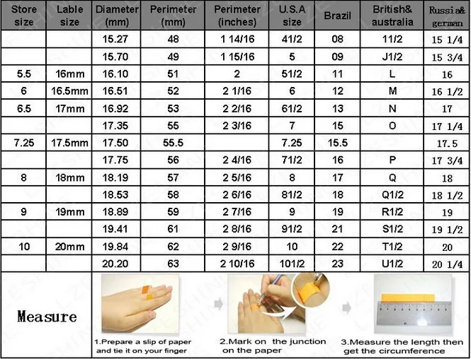 ring size