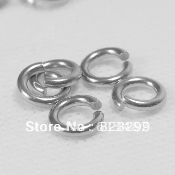 

FREE SHIPPING 500pcs Strong 316L Stainless steel Jump Ring 10x1.4mm Metal Findings Clasps