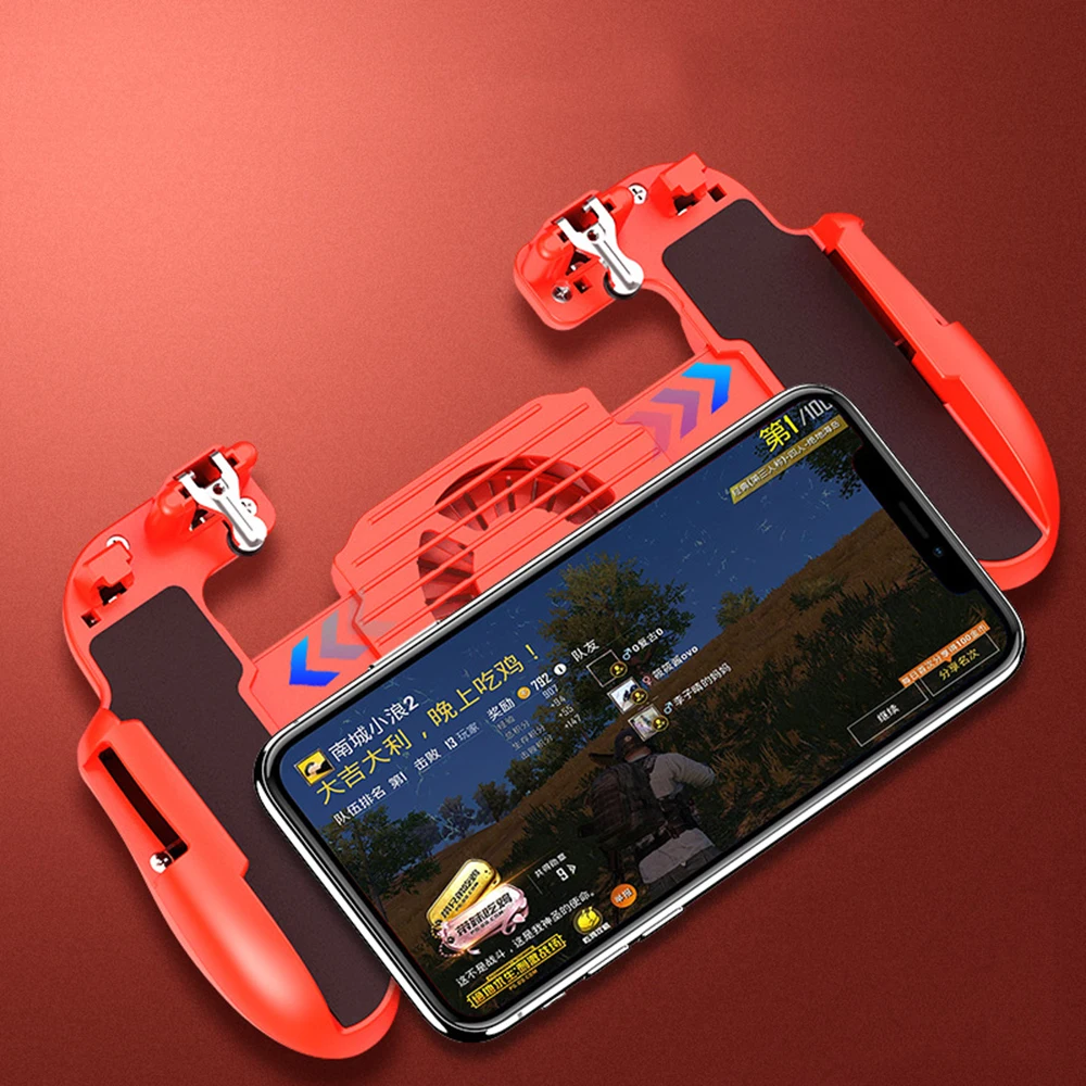 3 цвета для мобильных игр геймпад кулер вентилятор охлаждения огонь PUBG мобильный игровой контроллер геймпад джойстик металлический L1 R1 триггер