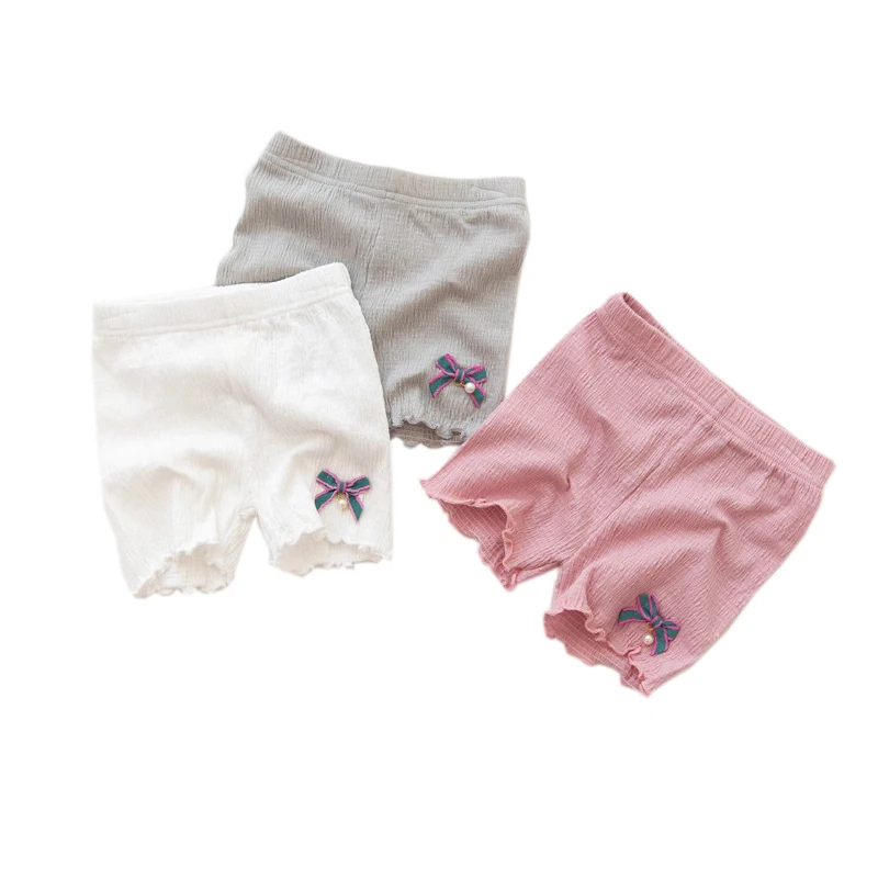 Mädchen Sicherheits Kurze Hosen Unterwäsche Leggings Mädchen Boxer Briefs Kurze Strand Hosen Bogen Rüsche Kinder Sicherheit Verhindern Geleert Shorts