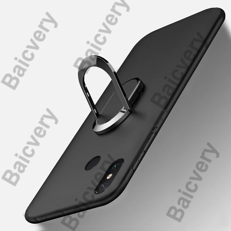 

Ultra Thin Finger Magnetic Ring Matte Case for BQ Vsmart Active 1 Plus TPU Cover for BQ Vsmart Joy 1 Plus 1+