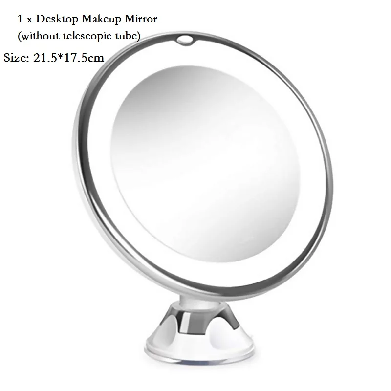 Регулируемый светодиодный сенсорный экран, зеркало для макияжа, зарядка через usb, вращающийся на 180 градусов, квадратное косметическое зеркало, косметические инструменты - Цвет: 10