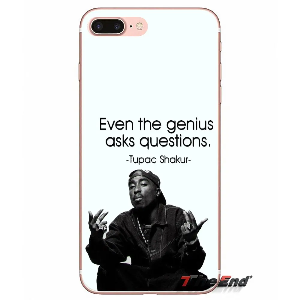 Tupac Shakur 2pac Quotes Silicone Tpu Case For Sony Xperia Z Z1 Z2