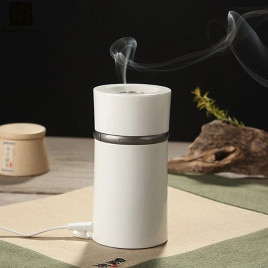Ceramic Incense Burner Essential Oil Ultrasonic Humidifier Mist Maker