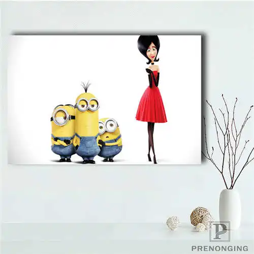 

Custom Minions (4)@ Printing Posters Cloth Fabric Wall Art Pictures For Living Room Decor#18-12-05-3-60