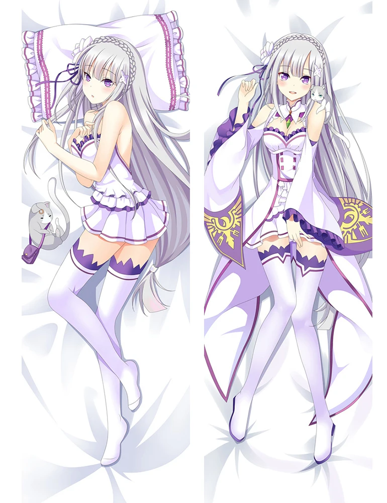 Июля обновление аниме Re Zero Hajimeru Isekai Seikatsu Emilia Rem Ram Beatrice Dakimakura наволочки