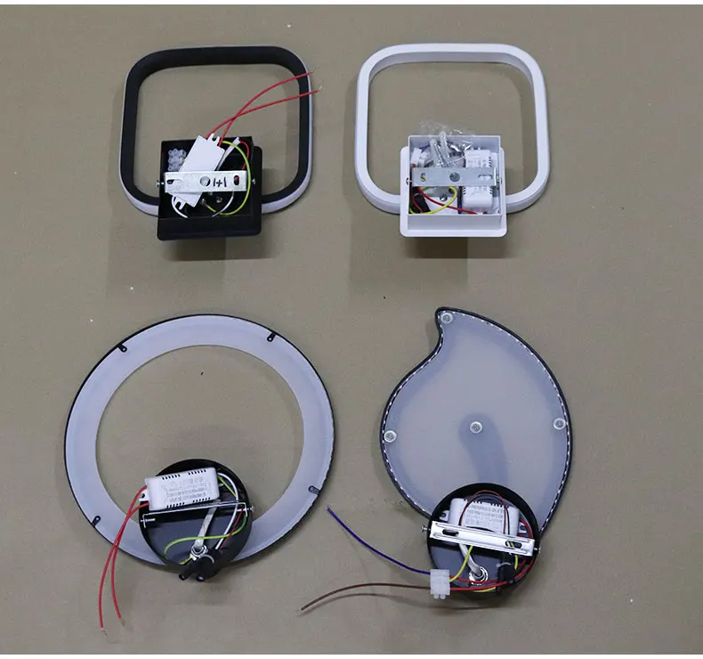 Горячая Распродажа, современный светодиодный настенный светильник для гостиной, столовой, спальни, черный и белый каркас, домашние светильники, настенные лампы, вход AC110V 220V