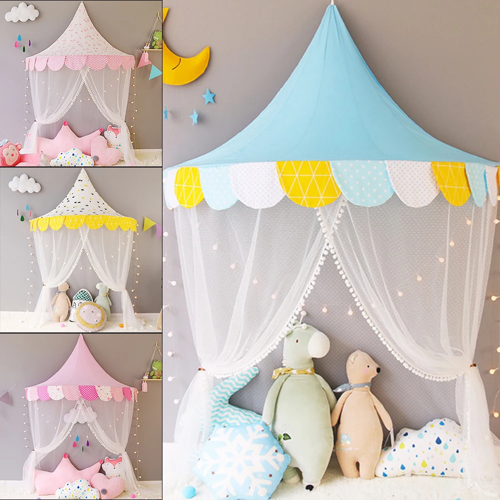 Children Tent Cotton Play Tent For Kids Child Teepee Canopy Bed
