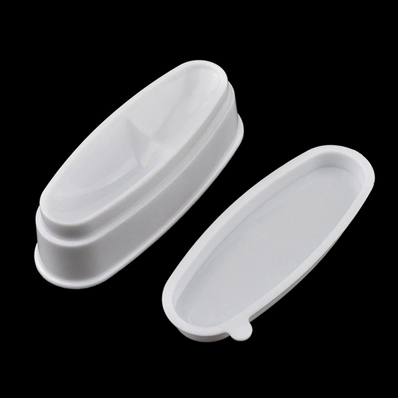 1pc Professional White Nail Dipping Powder French Tray PVC Manicure Mold Nail Dip Container For Salon Nail Art Tool Shellhard