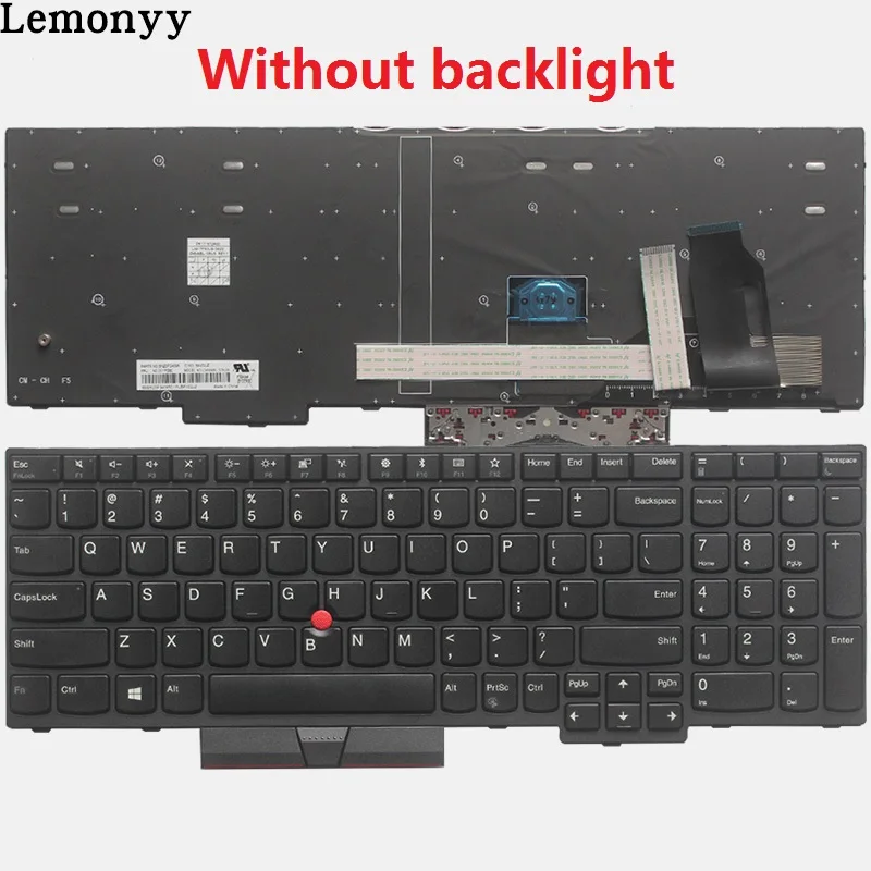 Новая Клавиатура ноутбука США для lenovo ThinkPad E580 E585 L580 P52 P72 Клавиатура США