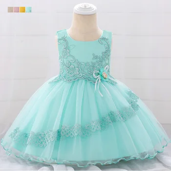 

Retail Drop Ship 1 Years Birthday Toddler Girl Baptism Dress Christams Costumes Newborn Baby Princess Vestido Kids Gift