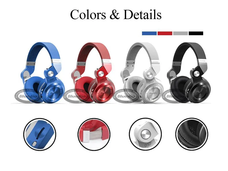 Беспроводные наушники Bluedio T2+ Складные над ухом bluetooth наушники BT 4,1 FM радио и SD карты функции музыка и телефонные звонки