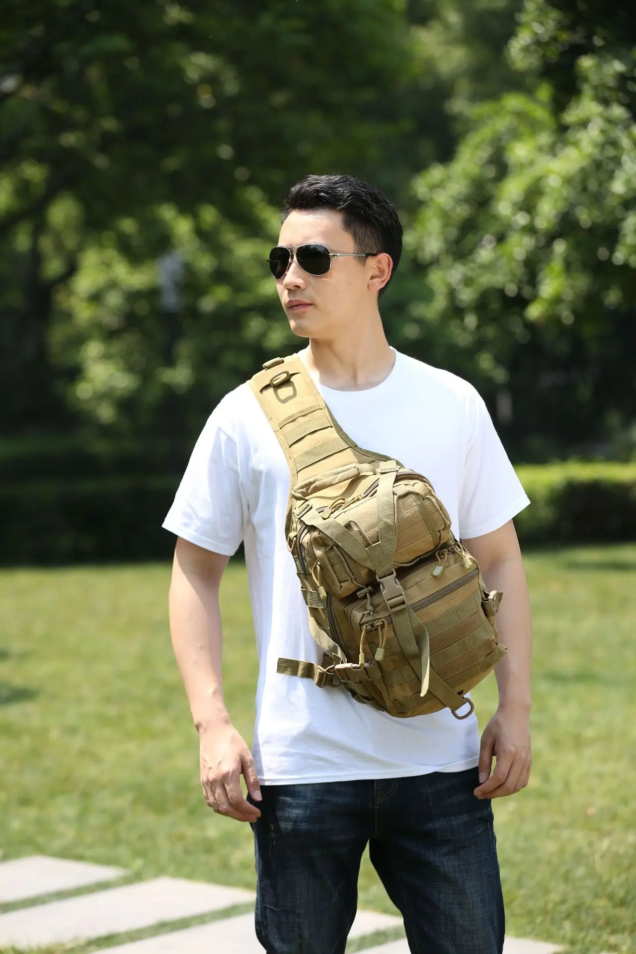 Large Capacity Shoulder Bag Outdoor Military Tactical Backpack MOLLE Army Climbing Camping Hunting Fishing Hiking Bag Sport