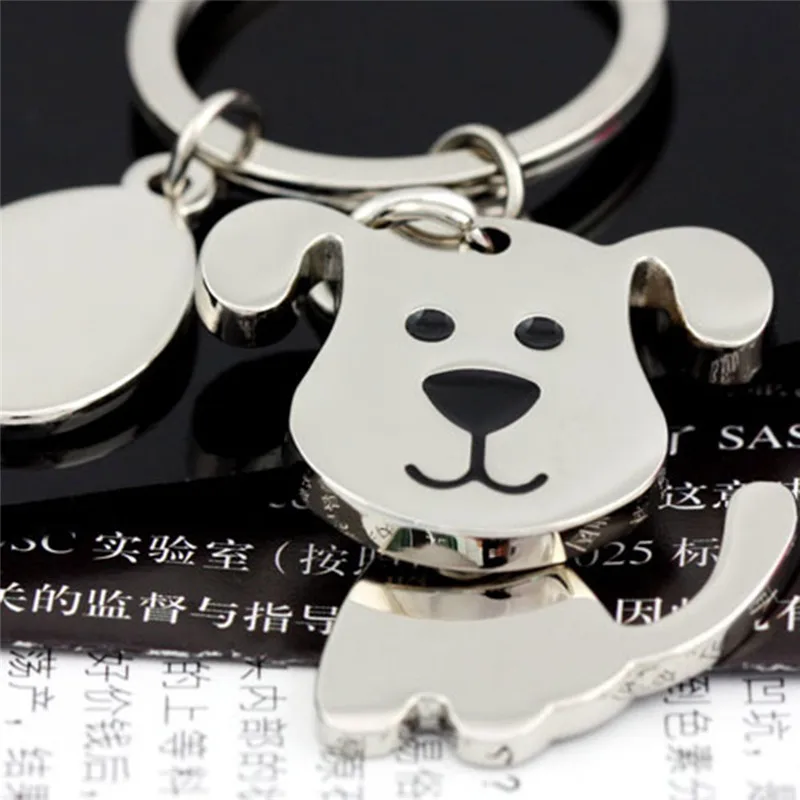

360 Degree Shake Head Activity Dog Keychain High Quality Creative Moving Keyring Fashion Key Chains Key Holder Jewelry
