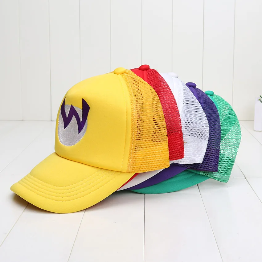 

Super Mario Bros Hat Mario Costume Cosplay Hat Cap Luigi 5 colors plush toys