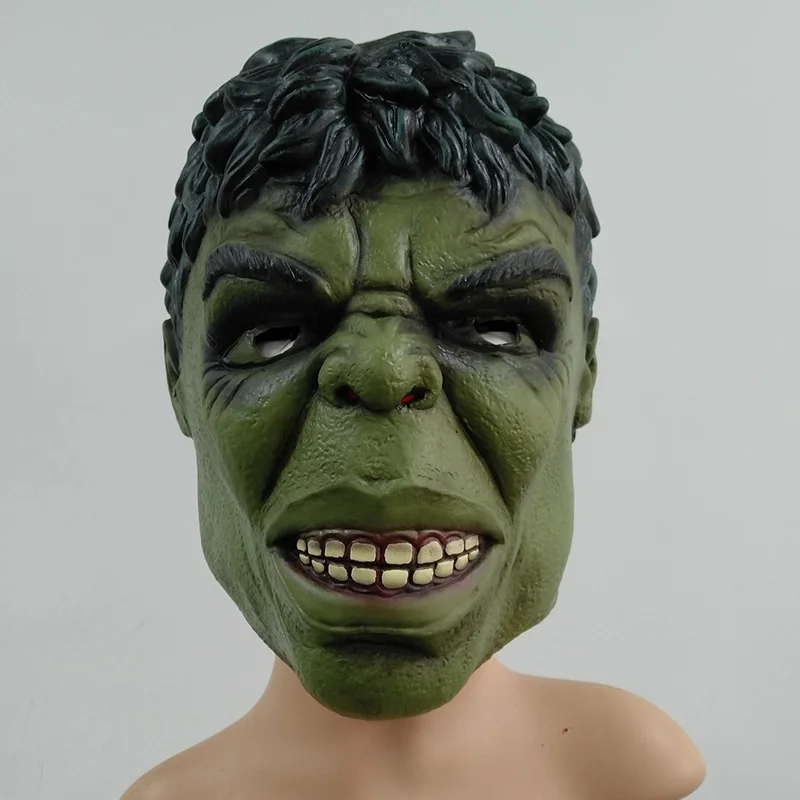 

New Avengers Endgame Hulk Adult Latex Mask Cosplay Costumes Masks Full Face Helmet Halloween Props Movies Mask