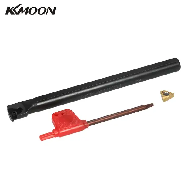 11IR AG60 Carbide Inserts + SNR0010K11 Insert Holder + T8 Wrench Internal Lathe Threading Boring bar CNC Turning Tool Set