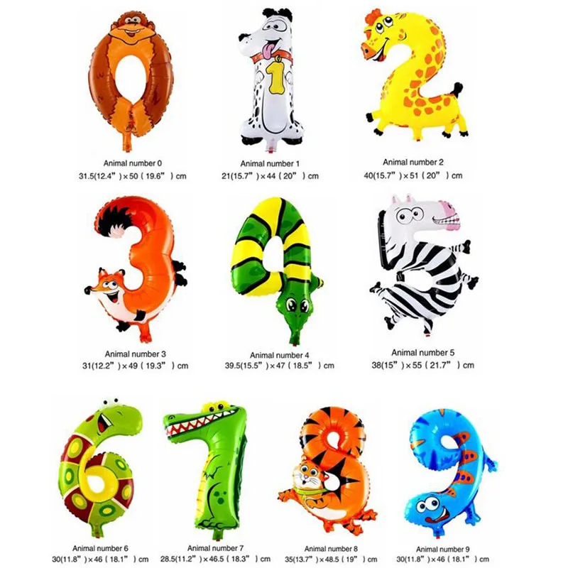 Caliente 18 pulgadas 1 pieza animal number Globos lleno de aire globos para los niños Feliz cumpleaños partido Ballon digital para decoración de la boda Caliente 18 pulgadas 1 pieza animal number Globos lleno de aire globos para los niños Feliz cumpleaños partido Ballon digital para decoración de la boda