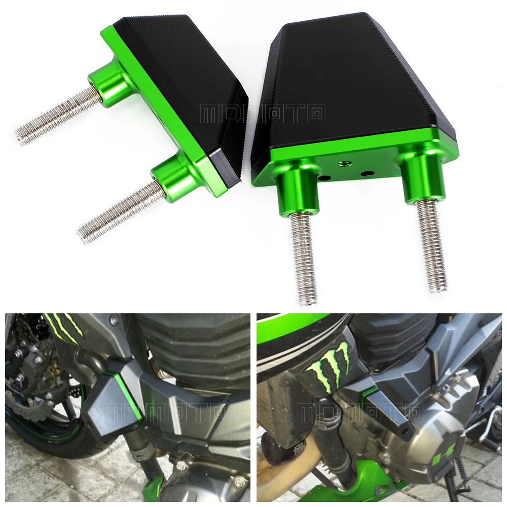 Алюминиевые краш колодки с ЧПУ рама ползунки защита для Kawasaki Z800 2013 2014 2015 2016 Z750 Z1000
