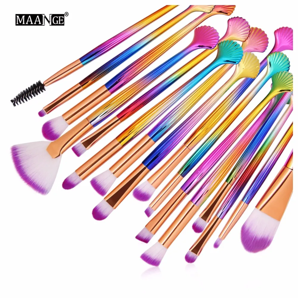 

1-16pcs Makeup Brush Set Beauty Tools Mermaid Makeup Set Powder Face Lip Makeup Eyeshadow Blush Beauty Makeup Tool Set