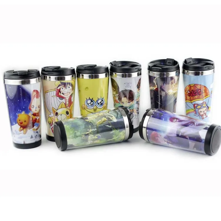 

free shiping 16oz cartoon mug travel mug adversing mug easy for DIY , can design mug for gift , over 20 cartons pic