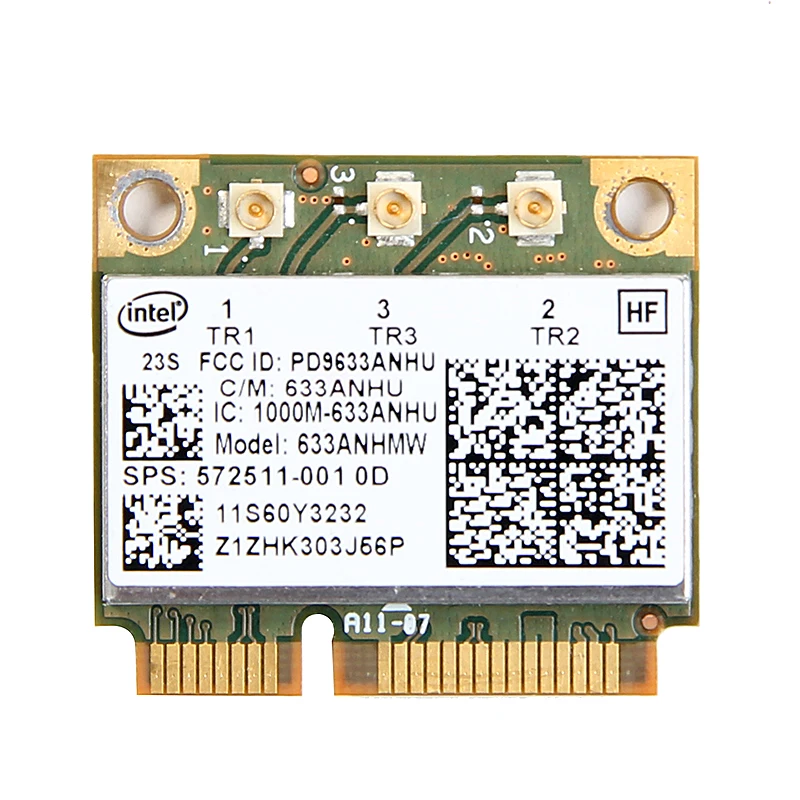 Ноутбук Wlan Двухдиапазонная беспроводная Wi Fi мини PCI E карта для intel 6300 agn FRU: 60Y3232
