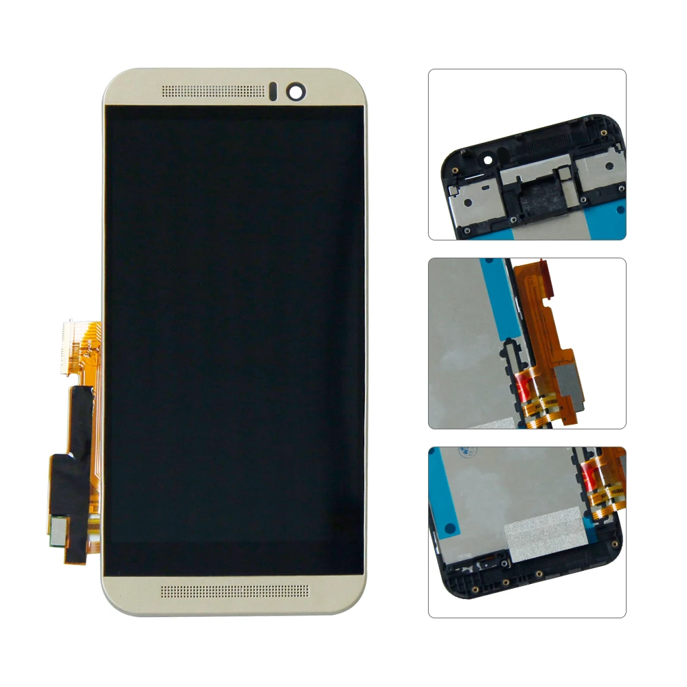 Для HTC ONE M9 1920x1080 LCD дисплей кодирующий преобразователь сенсорного экрана в сборе