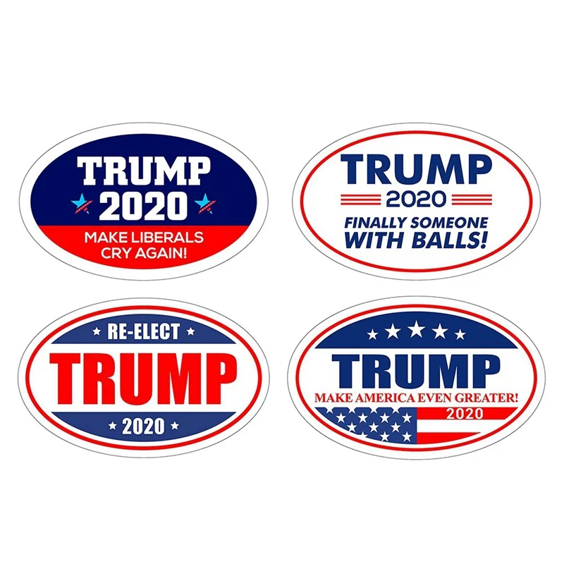 

New 1 pcs Removable Donald Trump For President 2020 Bumper Sticker Trump Keep America Great