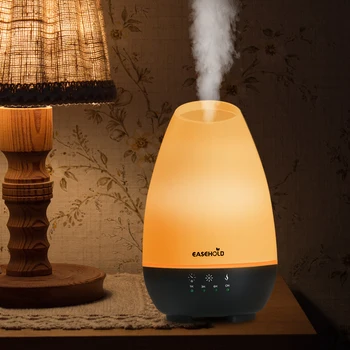 

EASEHOLD 500Ml Essential Oil Diffuser Air Humidifier Aroma Electric Ultrasonic with 7 Colors LED Mood Light 2 Mist Spray Modes