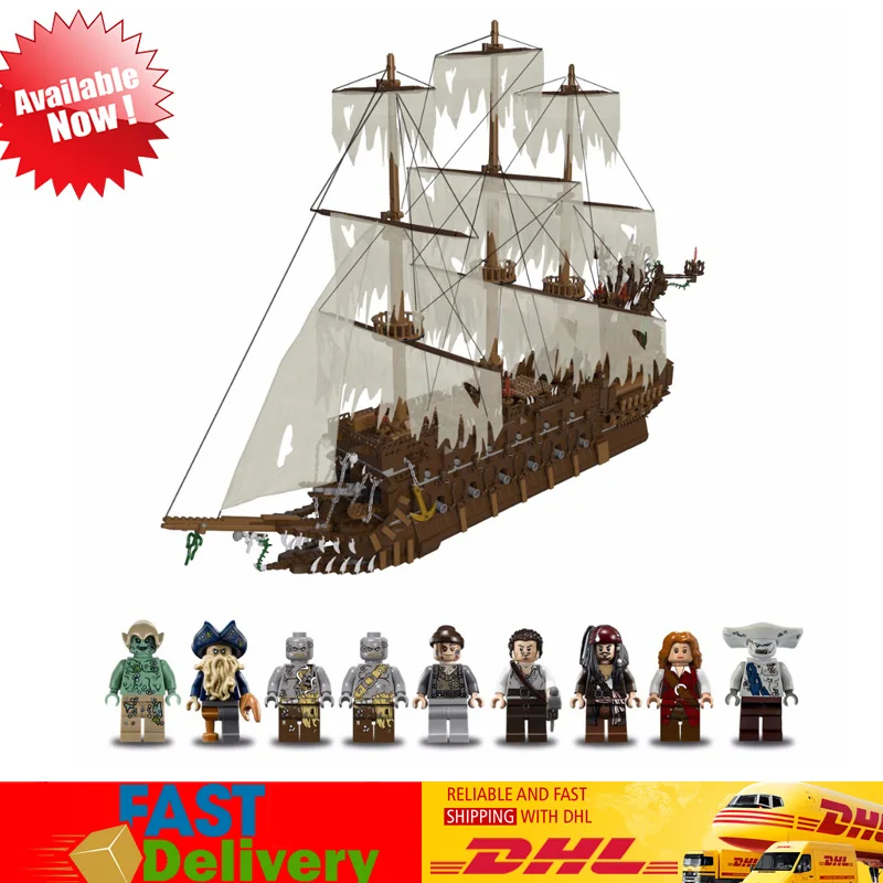 

Lepin 16016 3652PcsThe Flying Dutchman Pirate Ship The Netherlands Model Building Blocks Bricks Toys for Children Christmas Gift