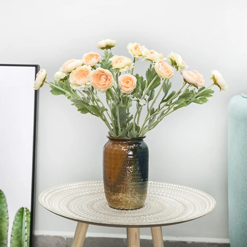 

England Style Wedding Household Artificial Simulation Home Flowers Artificial Ranunculus Asiaticus Flower