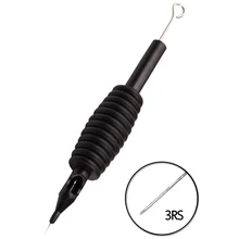 EZ-681-3RS, 19 мм, 40 шт., Одноразовые стерилизованные ручки для татуировки, трубка с подходящими иглами для татуировки, 3RS, для тату-машины, поставка татуировки