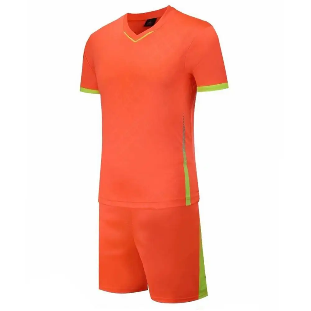 

19-20 new soccer ball clothes suit children men blank football team training suit breathable short football suit uniform print