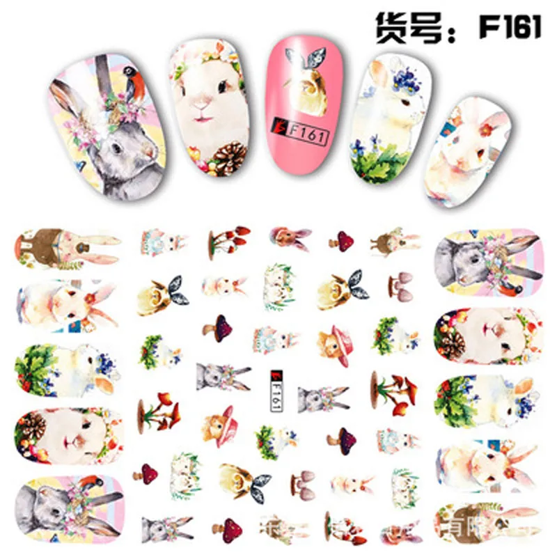 

1 Nail Stickers Stickers Applique Unicorn Mermaid Cartoon Watermark Slider Gel Nail Art Decoration Nail ArtA00202XX
