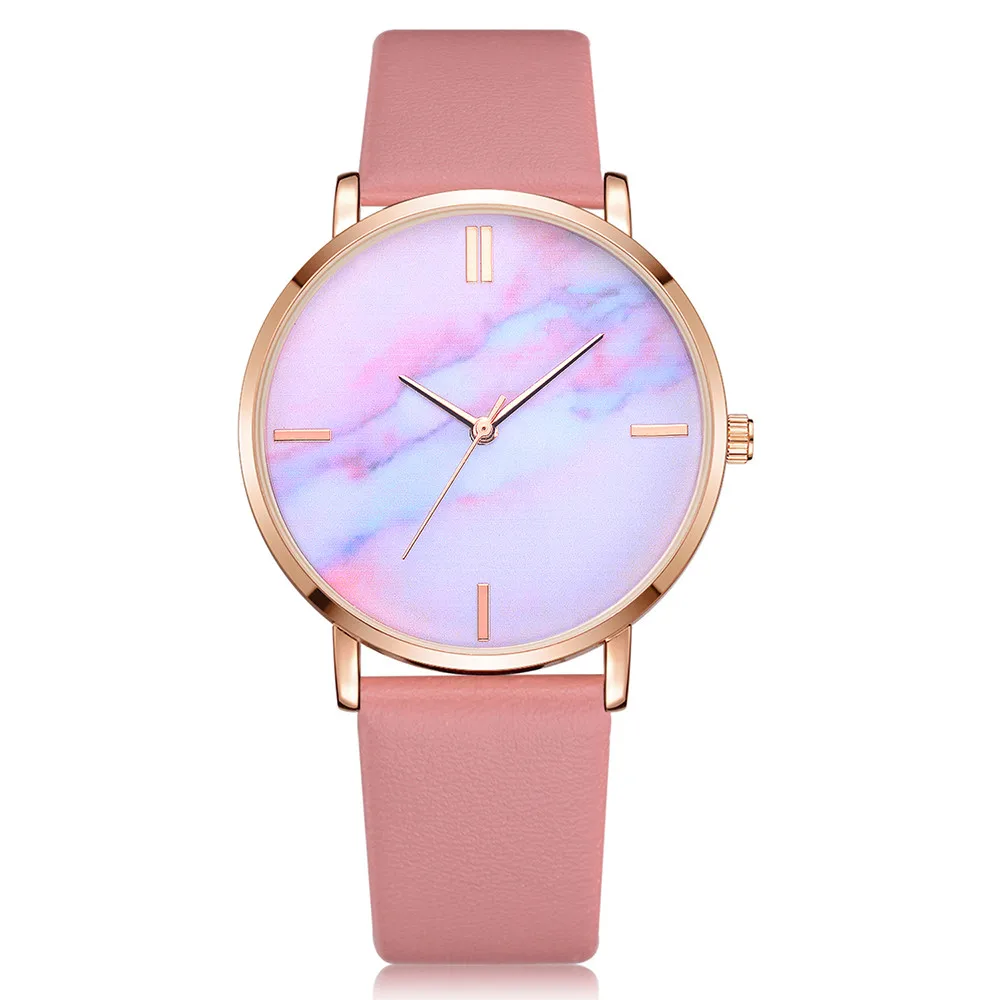Классические часы для женщин, модные элегантные спортивные часы, женские кварцевые часы для путешествий с кожаным ремешком, наручные часы zegarek relogio - Цвет: H
