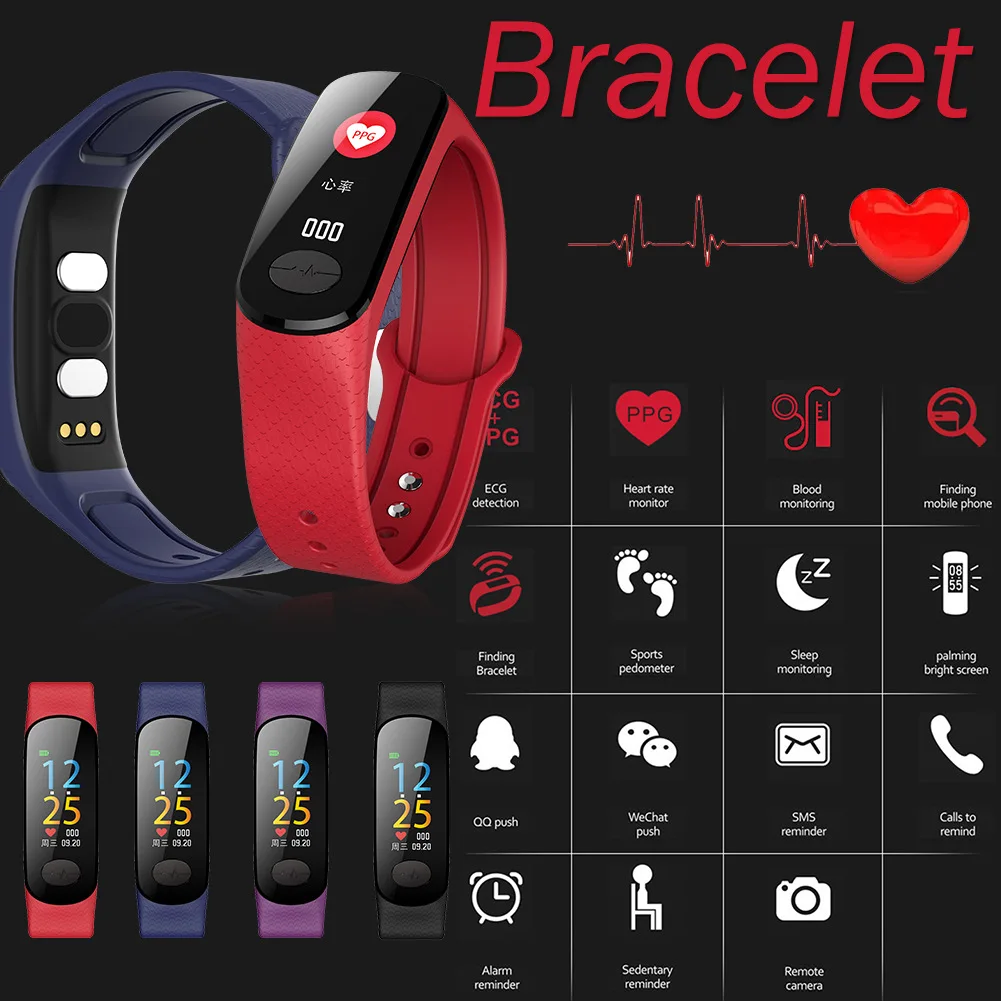 

Smart Watch Men Heart Rate Monitor Call Reminder Watch Women Remote Camera ECG+PPG Blood Pressure Smart Watch for IOS Android