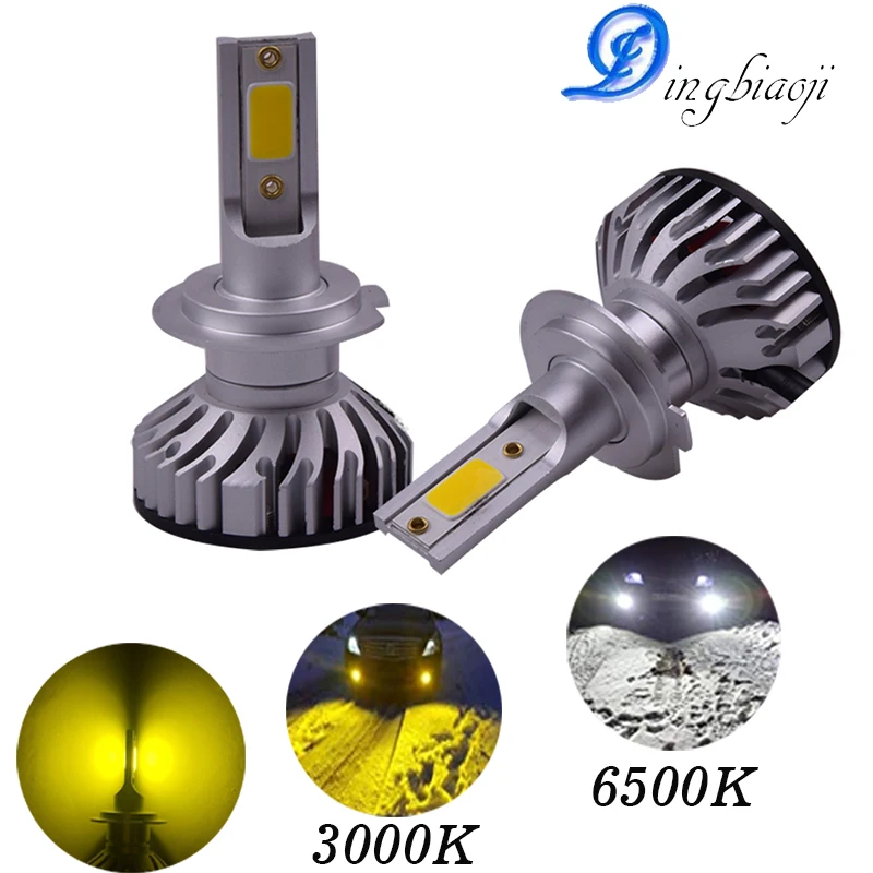 

2X New Upgrade Mini Canbus H4 H7 LED Headlight Kit 76W 10000LM/Set H1 H11 9005 HB3 9006 HB4 H8 6000K 3000K Car Bulbs Zccessories