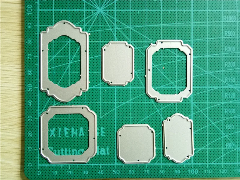 Bi fujian 6 шт./компл. тег Frame металлический Трафаретный вырубной штамп для скрапбукинга "сделай сам" крафт-бумаги карты Альбом подарок нож формы для искусства резак