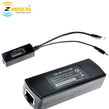 

12V 1A Active PoE Splitter Gigabit PoE Splitter 12V 12W For 12V Non-PoE IP Camera CCTV Camera
