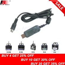 Wholesale 1pcs Firmware Upgrade Download Data Cable For Flysky fly sky FS T6 I6 FS-T6 FS-I6 FS-CT6B RC Transmitter Dropship fly sky 2 4g fs ct6b 6 ch channel radio model rc transmitter receiver control zjf