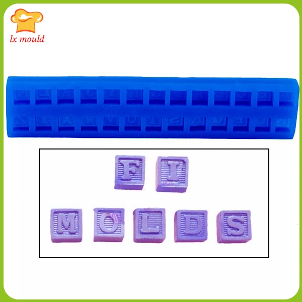 

Fondant cake silicone mold dry Pez baby baby modeling three-dimensional mold trumpet alphabet blocks